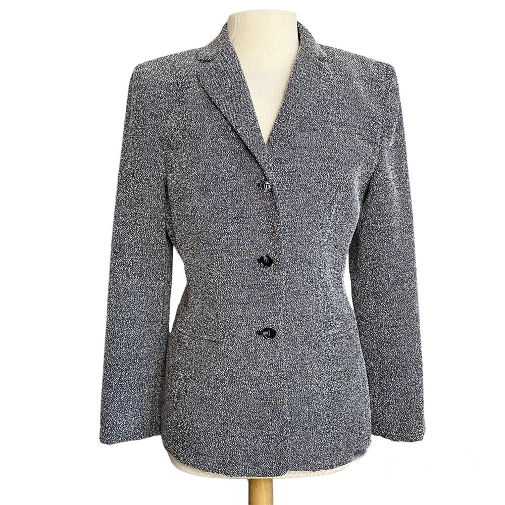 Vintage 90s Barami gray fitted blazer 8